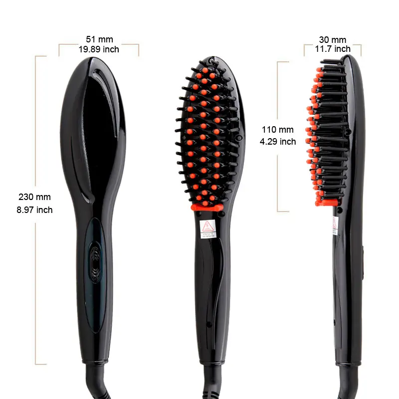 Expdition rapide Brosse Cheveux Redresseur Peigne Professional nel Antomatic Fers A Defriser Outil Lissante Lisseur|Утюжки для