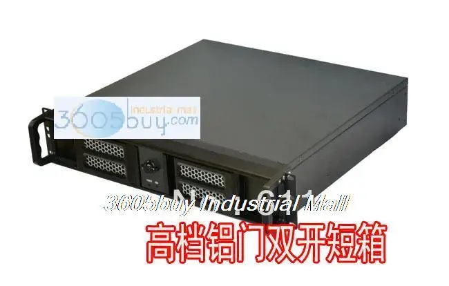 

Short 2u computer case server computer case double open aluminum door quality computer case