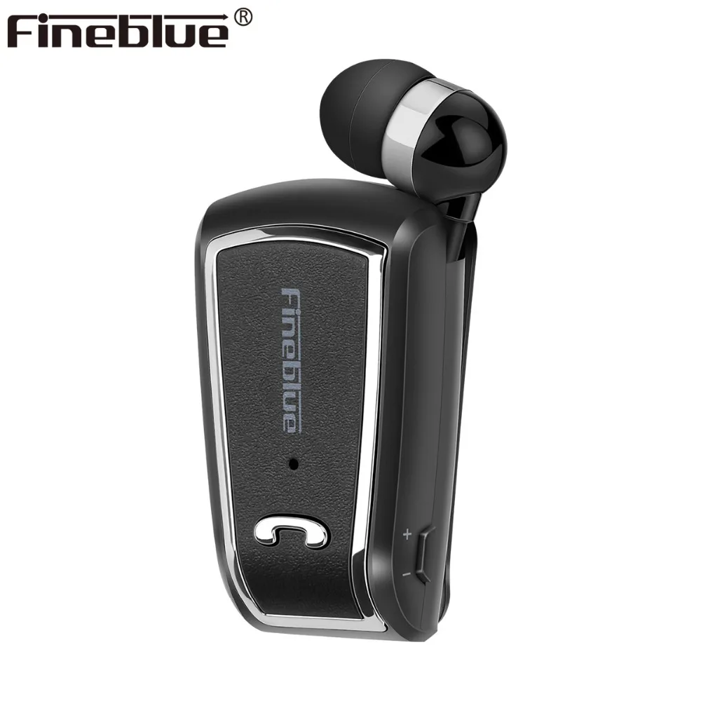 

Fineblue F-V3 Wireless business Bluetooth Headset Sport Driver Auriculares Earphone Telescopic Clip on stereo earbuds with Mic