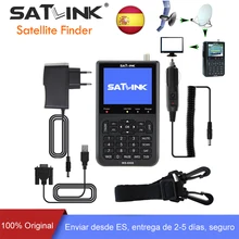 Satlink Satellite Finder WS6906 3 5 inch DVB S lnb Spain Satellite Meter Signal Pointer Satellite
