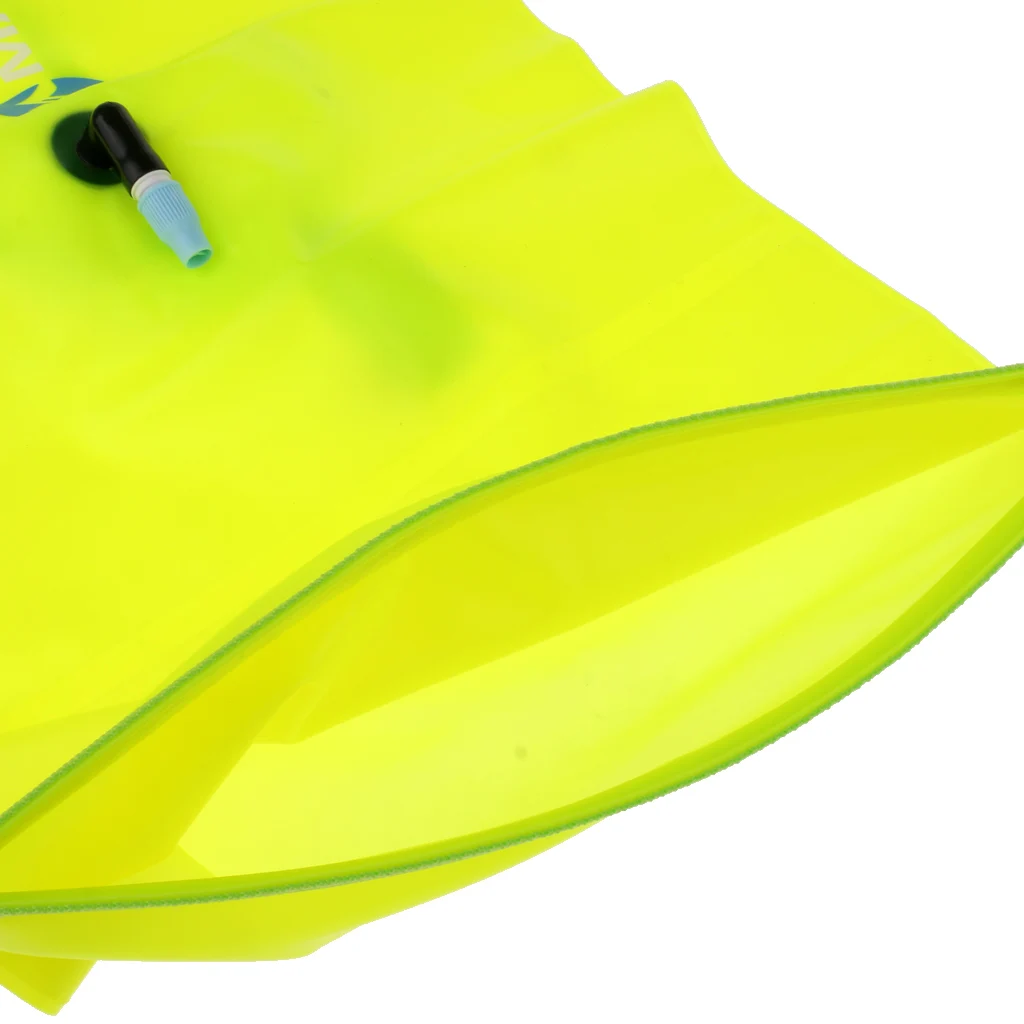 Highly Visible Waterproof Air Bag Swim Buoy Swimming Tow Float Dry Bag with Waistbelt for Inflatable Buoy Open Water Swimming