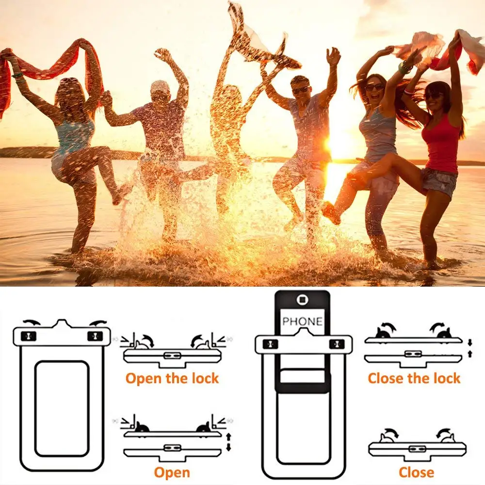 Outdoor Luminous Waterproof Pouch Swimming Beach Dry Bag Case Cover Holder for iphone Samsung Xiaomi Huawei 3.5-6.5" phone waterproof case phone case phone protector cover ipod cover case