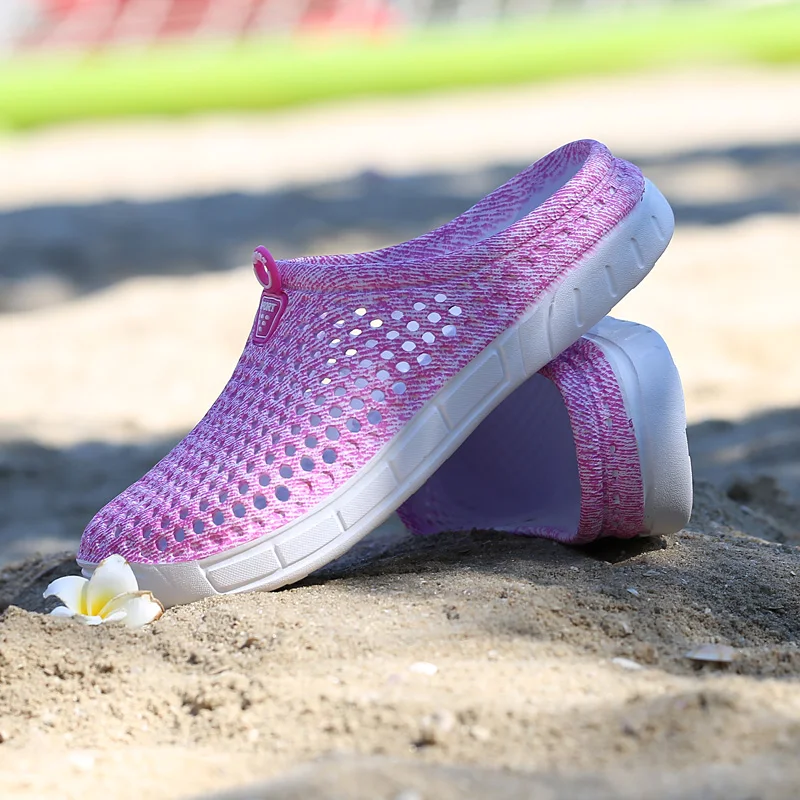 Клог для женщин классические сандалии летние обувь для пляжного отдыха Fit Флоп слипоны сад повседневное воды цветет Графический шлёпанцы для