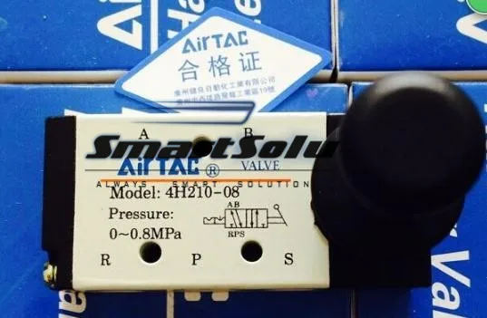 

Free Shipping 5pcs 5 Way 1/4" BSPT Hand Lever Operated Air Valve 4H210-08 Hand Control Pneumatic Valves Air G1/4