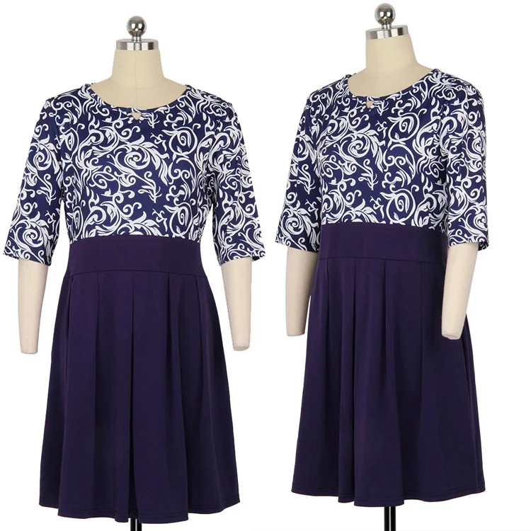 4XL-5XL-6XL-Print-Patchwork-Plus-Size-Dress-2017-O-Neck-A-Line-Empire-Tunic-Large-Big-Size-Elegant-Casual-Vintage-Dress-Vestidos- (2)