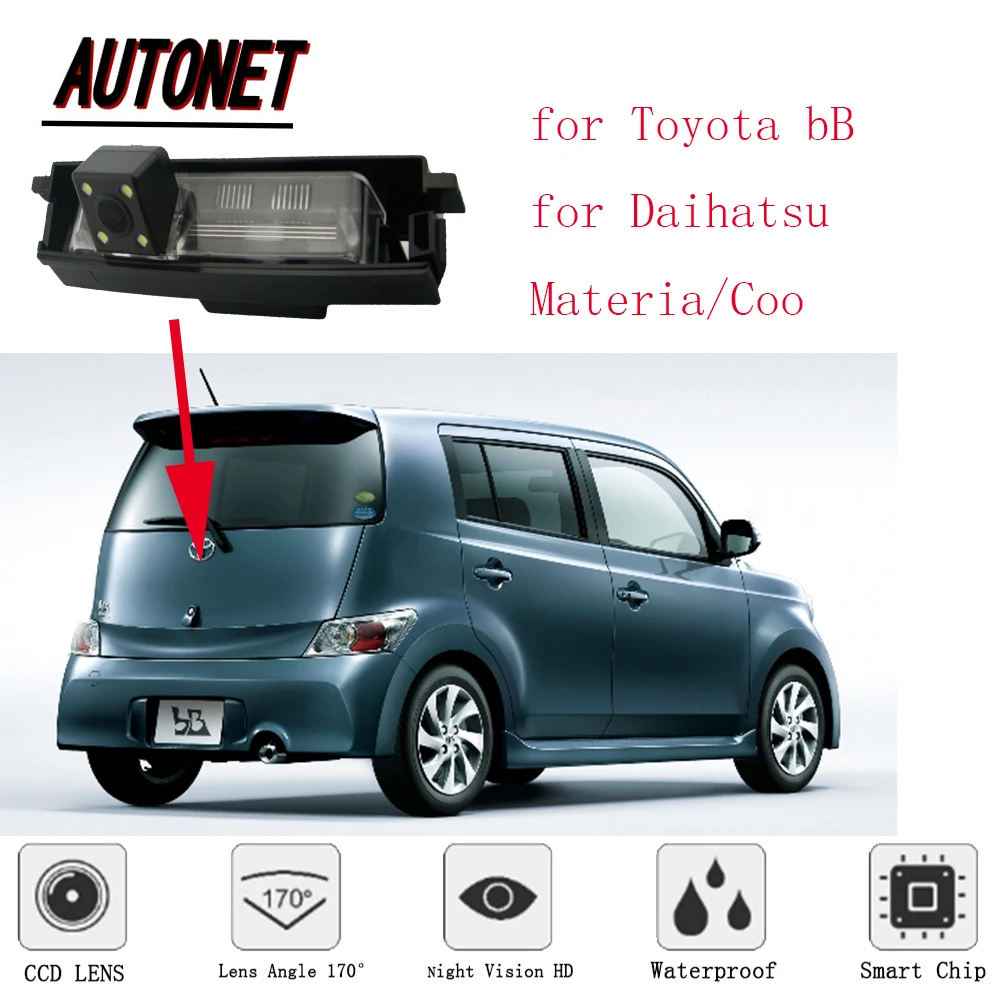 AUTONET rear view camera for Toyota bB NCP3# QNC2# Daihatsu Materia/Coo/HD Night Vision/Parking Camera/license plate camera-in Vehicle Camera from ...
