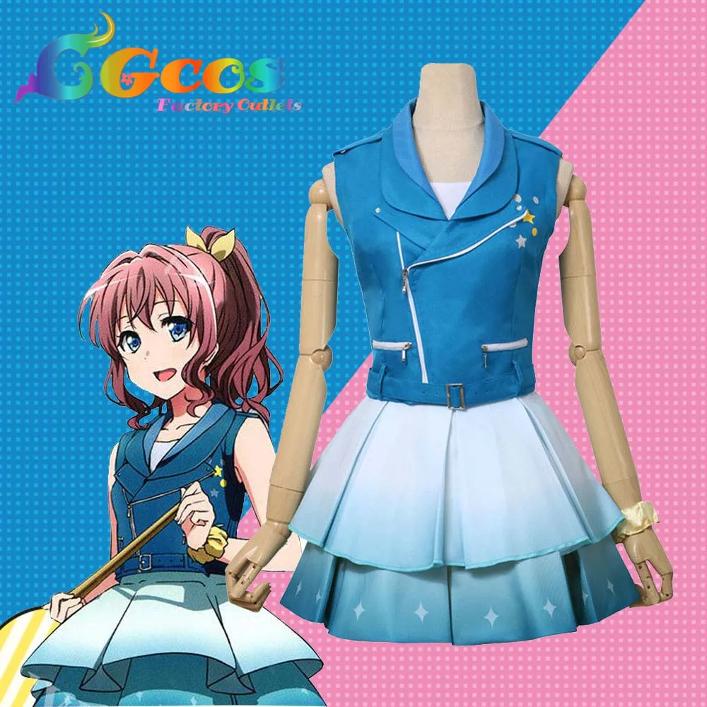 CGCOS Косплэй костюм Bang Dream! Poppin'Party Yamabuki Saya платья одежда Униформа бесплатная