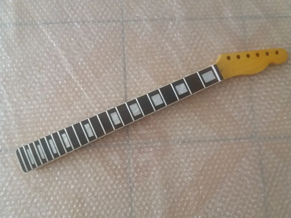 New Top grade electric guitar parts Guitar Neck white block inlay for