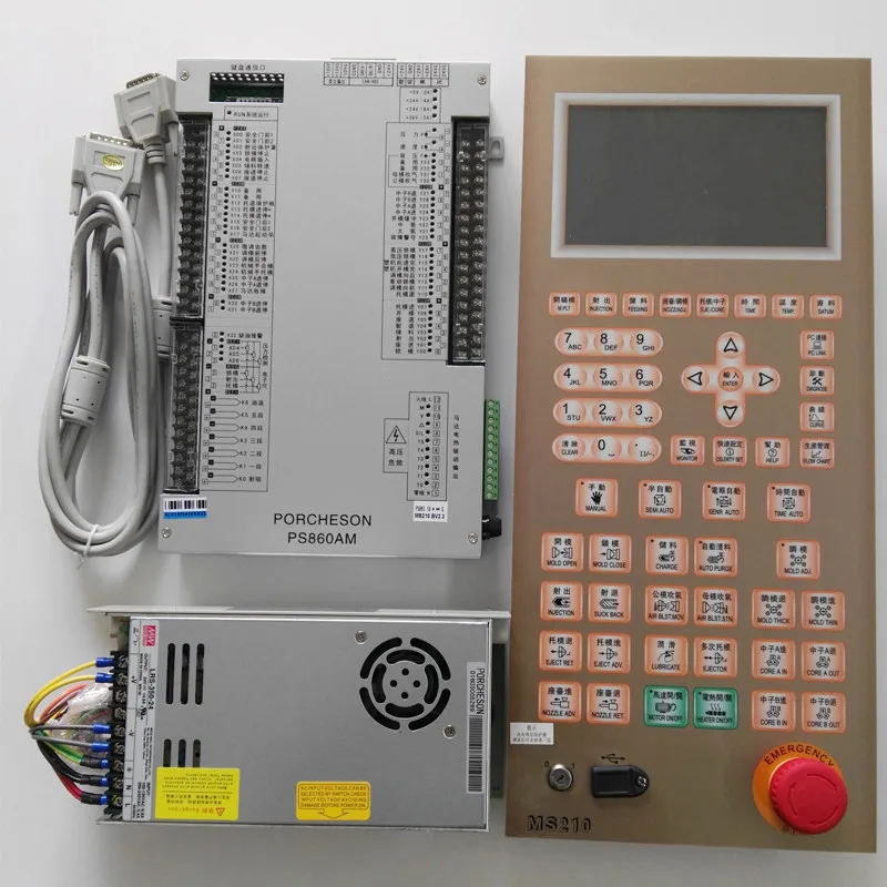 

NEW&ORIGINAL PORCHESON Controller for injection molding machine Controller PLC PS860AM with 7" TFT display panel PS860AM+MS210