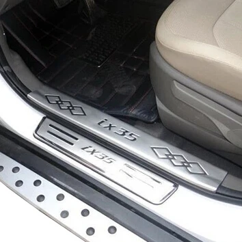 EAZYZKING автомобильный Стайлинг нержавеющая сталь внутренняя внешняя дверь пороги Накладка педаль Добро пожаловать педаль для hyundai iX35, авто аксессуары