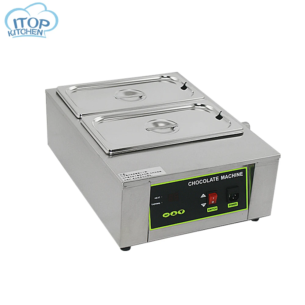 

Digital Chocolate Melting Pot Electric Chocolate Melting Machine Stainless Steel Chocolate Fountains Machine 2 Lattices