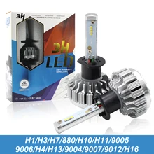 Super Bright 3H Car LED Headlights H1 H4 H3 H7 H8 H11 H16 9005 9006 9007