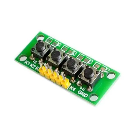 10 шт./лот DIY Kit 1x4 4 независимый кнопочный модуль клавиатуры Mcu для студенческого