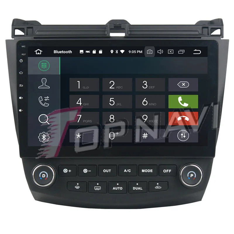 Topnavi 10 1 &quotAndroid 9 0 автомобильный головный блок видео для Honda Accord 8 2003 2004 2005 2006 2007 GPS