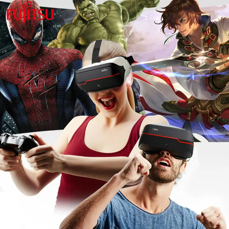 Fujitsu FV200 оригинальные 3D VR виртуальные очки all in one собственная система 2 К 16 ГБ