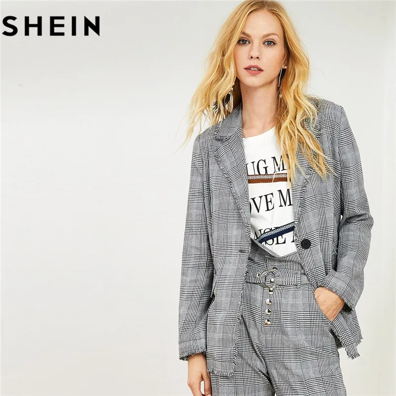 shein plaid pants