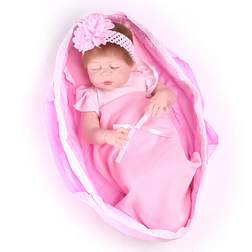 NPKDOLL 22 дюймов новая мода всего тела виниловая Новорожденные куклы спальный