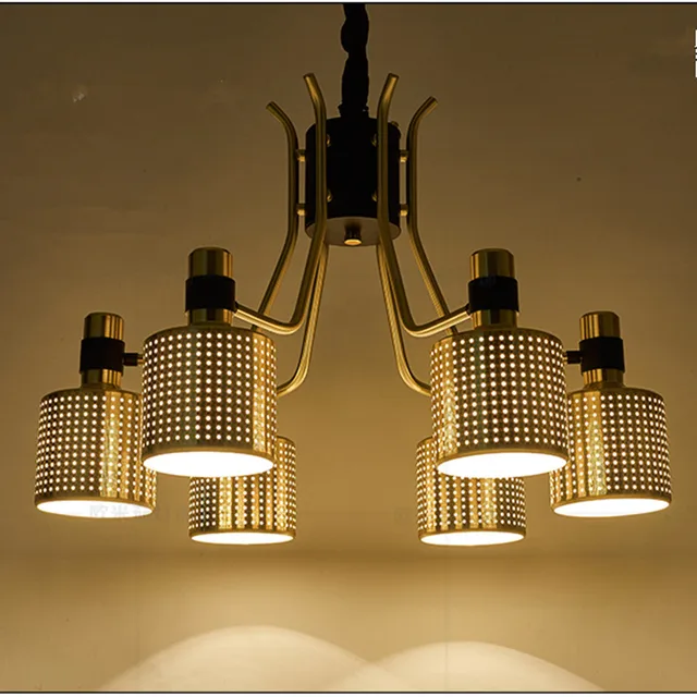 Oro pendente Lampadario per Sala da pranzo Camera Da Letto ... Oro pendente Lampadario per Sala da pranzo Camera Da Letto ...