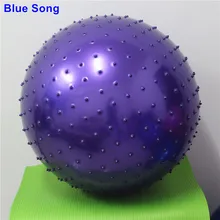 Подлинная синяя песня утолщаются 75 см Фитнес Массажный шар для йоги точка сообщения Защита окружающей среды упражнения пилатес мяч низкая цена