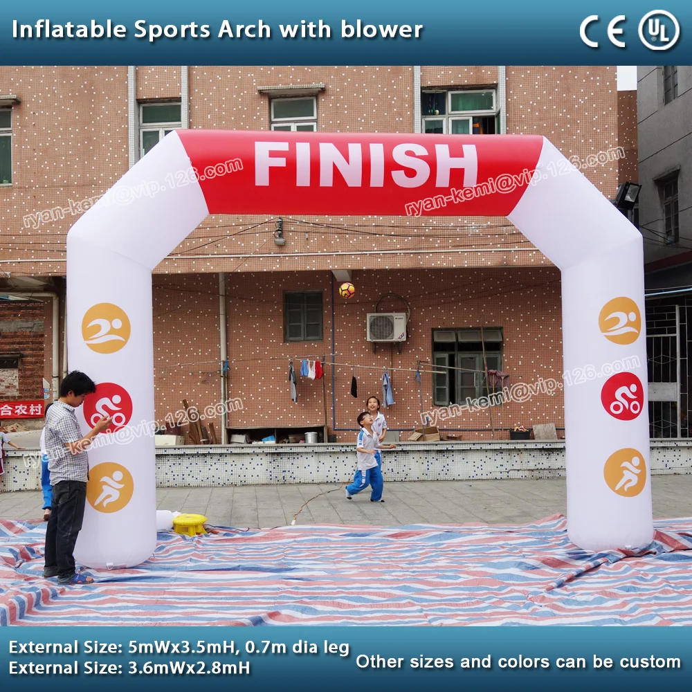 5mWx3.5mH inflatable sports arch