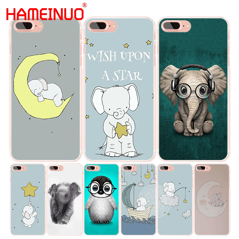 HAMEINUO слон детская художественная слона Чехол для мобильного телефона iphone 4 4s 5 5s SE