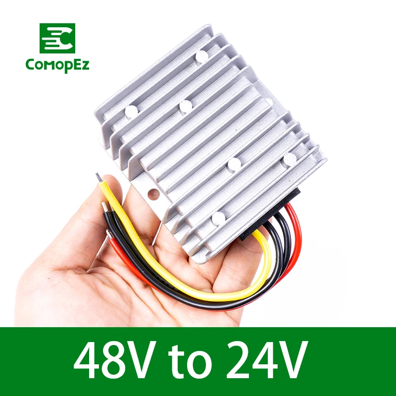 

Voltage Converter Regulator DC/DC 48V Step Down to 24V 5A10A15A20A22A Waterproof Voltage Reducer for Golf Cart Power Module and