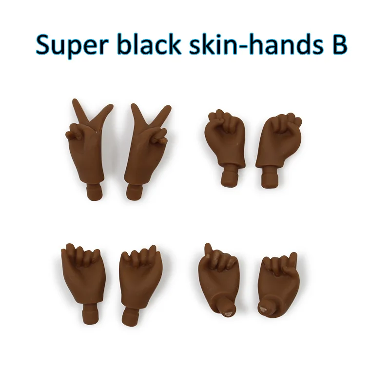 Соединение тела азон тело мужские руки тела трубка A B белый натуральный загар Темный супер черная кожа для blyth куклы