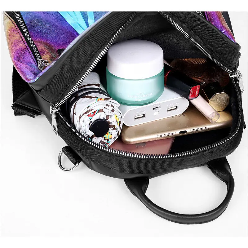 Модный многофункциональный рюкзак для женщин из искусственной кожи, черный рюкзак для книг, женский рюкзак, сумка на плечо, большая вместительность, Новая игрушка