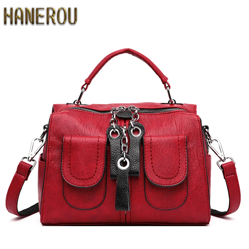 

3 In 1 Multifunction Women Bag Double Shoulder Bag Small Crossbody Bags For Women Leather Handbags Large Capacity Tote Mochila