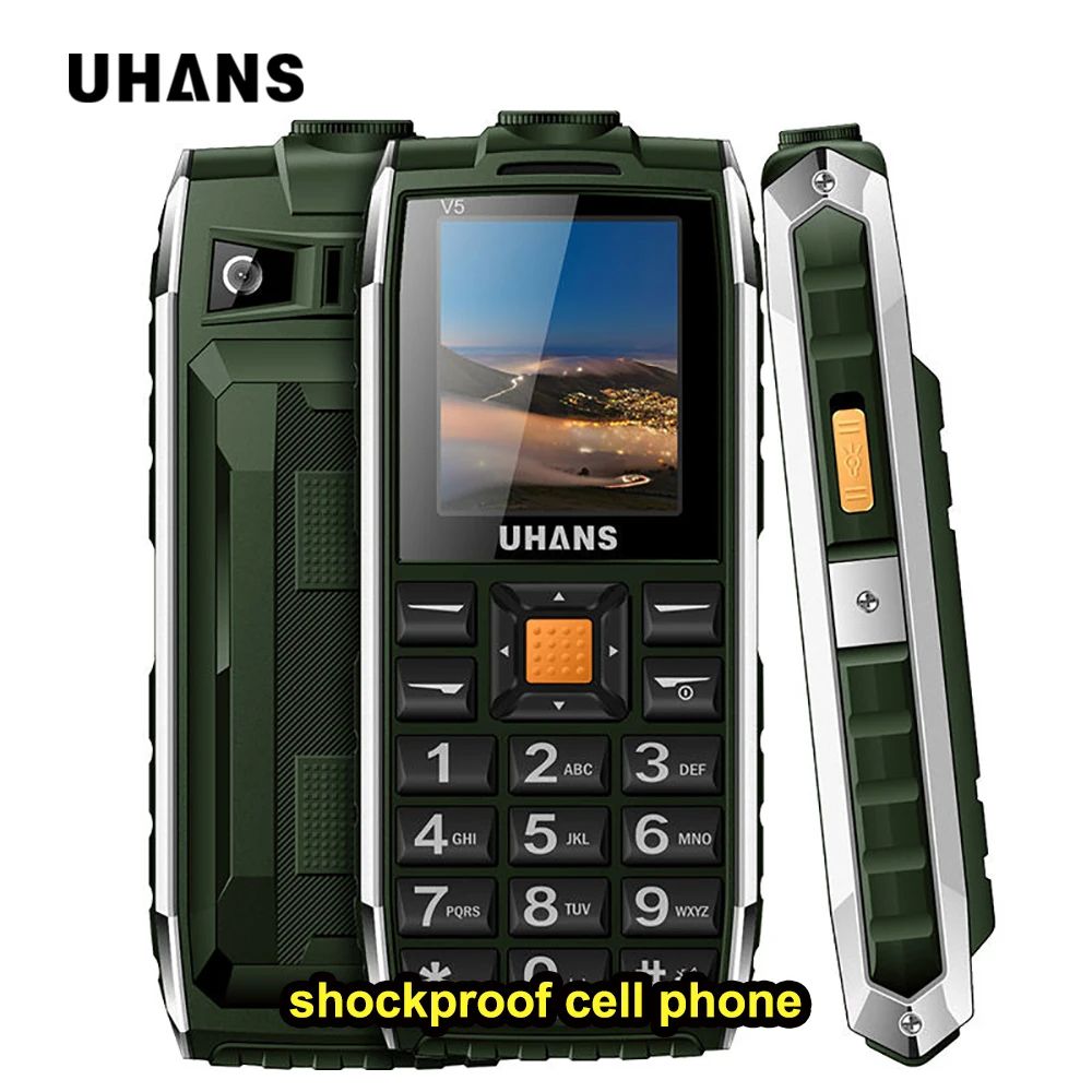 Цена за Uhans v5 водонепроницаемый gsm противоударный сотовый телефон dual sim русский арабский клавиатура power bank большая коробка спикер фонарик мобильного телефона Цена за Uhans v5 водонепроницаемый gsm противоударный сотовый телефон dual sim русский арабский клавиатура power bank большая коробка спикер фонарик мобильного телефона