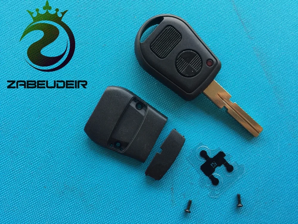 

10pcs Key Case Shell For BMW 3 5 7 E31 E32 E34 E36 E38 E39 E46 Z3 Fob Replacement 2 Button Remote Key Cover HU58 Blade