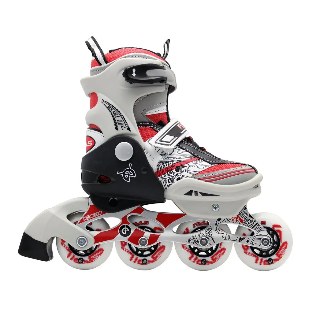 للجنسين المهنية الأطفال أحذية التزلج واحد في الصف زلاجات دوارة الأحذية قابل للتعديل العالمي مضمنة أحذية التزلج