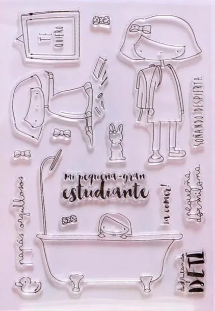 

Bursting girl Transparent Clear Stamps / Silicone Seals for DIY scrapbooking photo album/Card Making