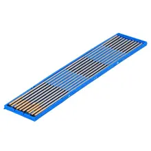 15 шт. Серебряный и Золотой наконечник WL15 МОДЕЛЬ TIG сварочные электроды из лантанизированного вольфрама с чехлом(2,0x150 мм