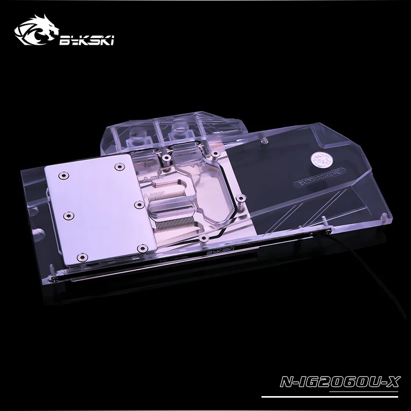 Bykski N-IG2060U-X Full Cover GPU Water Block For Colorful iGame RTX 2060 Ultra Graphics Card Cooler Water Cooling - Цвет лезвия: No light