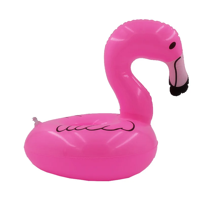 Flamingo Pink Large Flamingo Inflatable Drinks Cup Holder Pool Floats Bar Coasters Floatation Children Water Toys - Цвет: Flamingo
