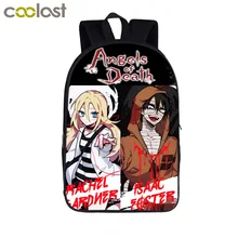 Рюкзак с аниме ангелами смерти, Рахиль Гарднер Зак, школьные сумки для подростков, рюкзак для мальчиков и девочек, сумка для книг, школьные сумки