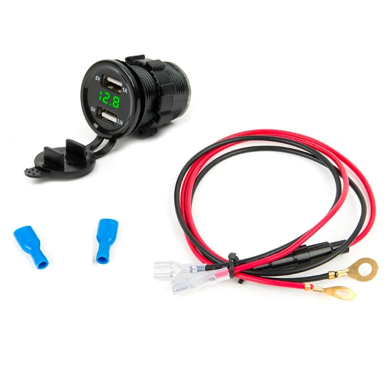 12V DC Автомобильная сигарета для мотоцикла двойная Зажигалка USB розетка