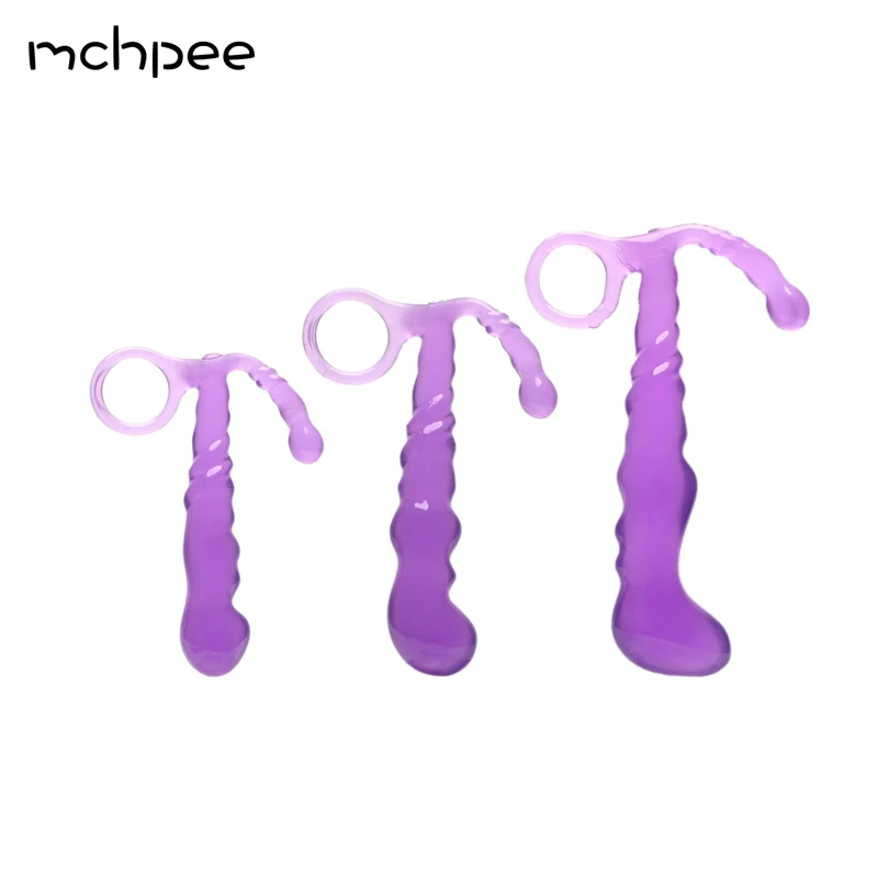 Massager Butt Plug For Beginner S/M/L With Pull Ring Sex Toys Men Women Colorful Crystal Jewelry Anal |