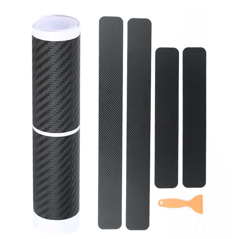 

Auto Car Door Carbon Fiber 3D Stickers for Vehicle DIY Detailing Accessories Car Protection Decoration Decals 3D Protective Film