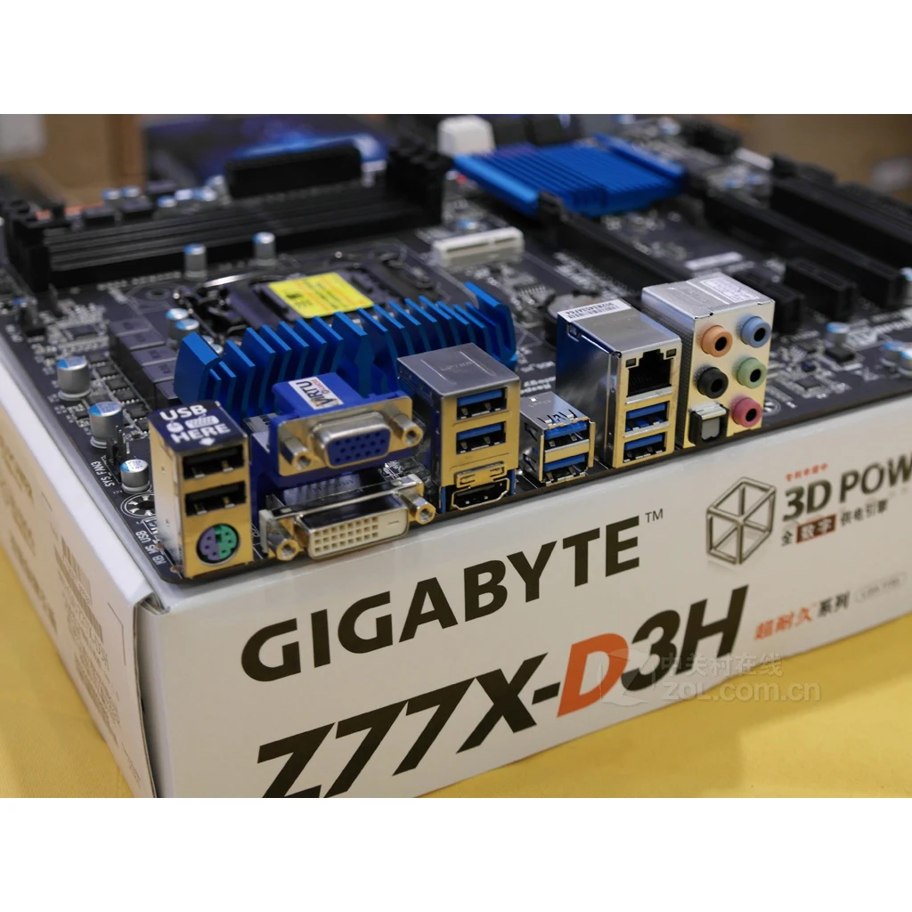 Материнская плата DDR3 100% Gigabyte материнская USB3.0 32G для настольного ПК SATAIII системная