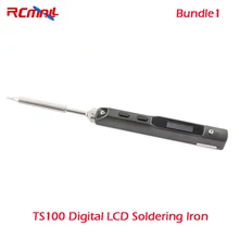RCmall TS100 цифровой OLED программируемый паяльник станция/паяльник для TS100 TO0058 TO0058R DIYmall