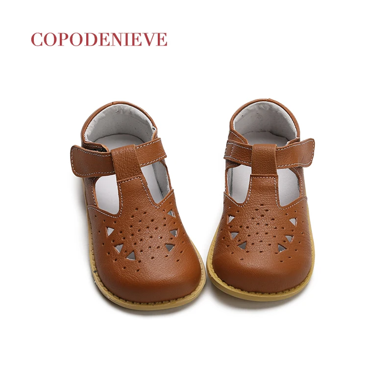 

COPODENIEVE Baby Girl Shoes Toddler Girl Shoes For Children's Footwear Princess Hollow Pink Breathable Hooks Child Shoe