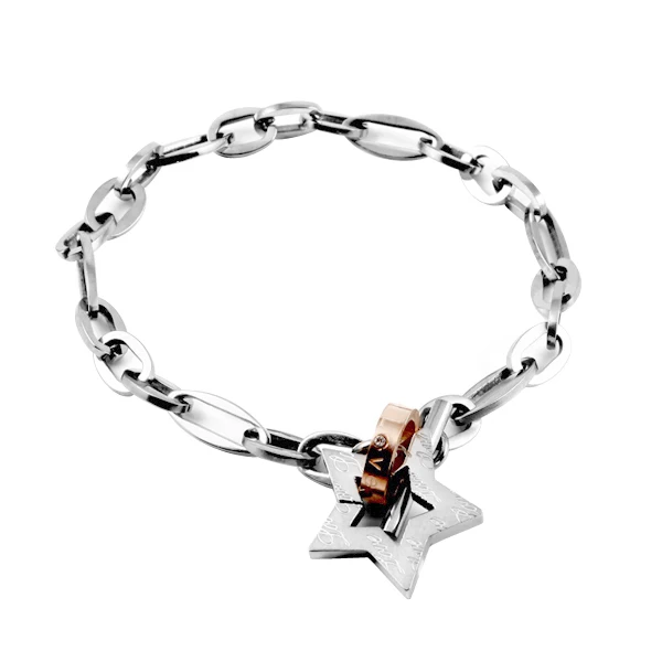 

CR-28 Pineapple Bracelet For Women Gifts Jewelry 2018 Friendship Stainless Steel Naturn Stone Rose Gold Bracelet Femme