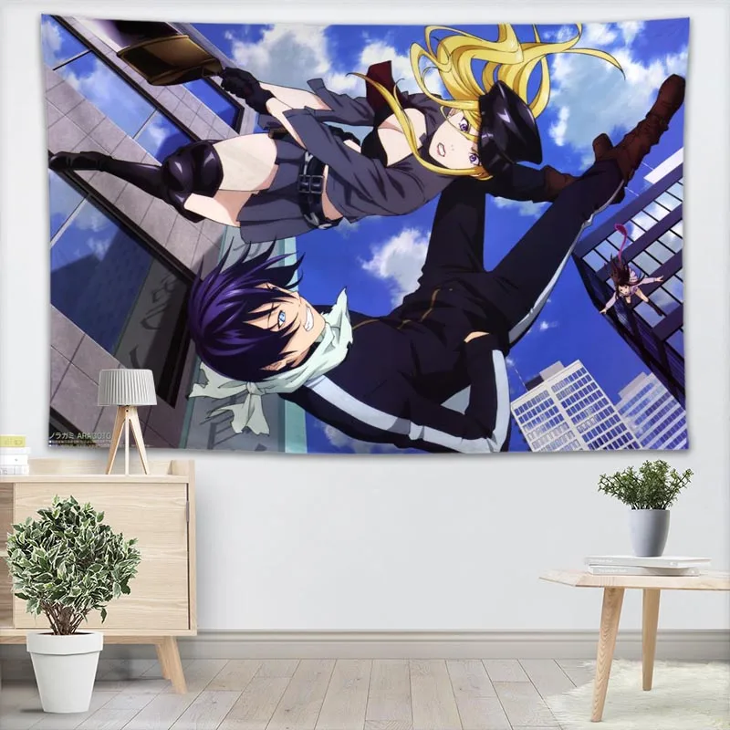 Custom Noragami Tapestry Sheets Home Decorative Tapestries Beach Towel Blanket Cloth Wall Tapestry - Цвет: 12
