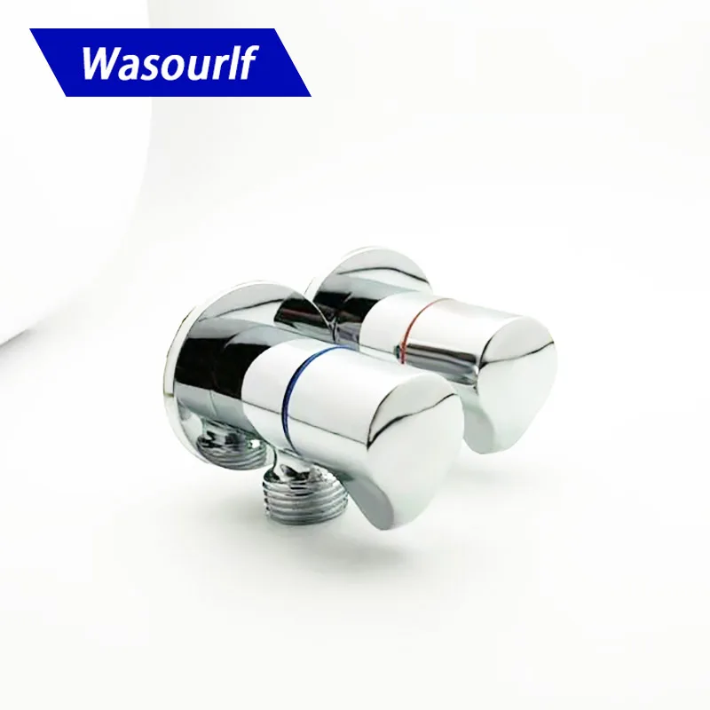 WASOURLF 1 шт. Угловой запорный клапан, переключатель для унитаза, кран для раковины, санузел, кухня, аксессуары для ванной комнаты, латунный материал