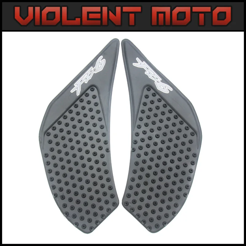 Motorcycle Tank Side Gas Knee Pads Fit For Yamaha FZ-6N 06 2007 2008 2009 2010