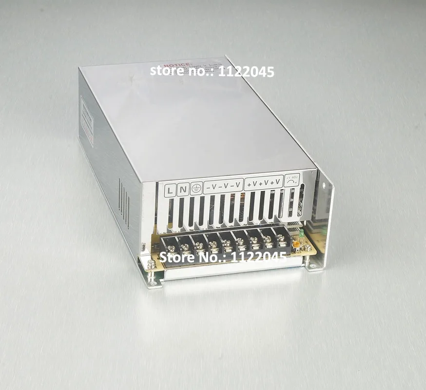 

15V 32A 500w 220VAC /110VAC Single Output AC/DC Aluminum Metal Case Power Supply Switch for Led Strips, CCTV Camera and UPS