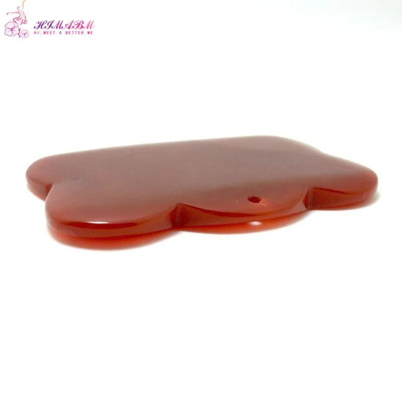 1 Pcs 100% natural red drilled Agate Guasha massage tool facial treatment scraping health body care 1 Pcs 100% natural red drilled Agate Guasha massage tool facial treatment scraping health body care