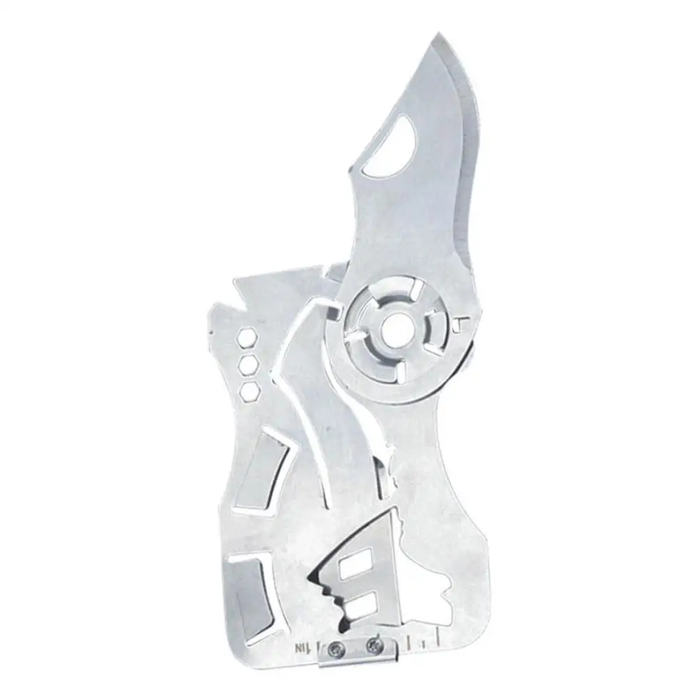 EDC سكينة قطع السياحة التخييم معدات Multitool في الهواء الطلق الصيد بقاء التخييم متعددة جيب بطاقة سكينة قطع أدوات إنقاذ